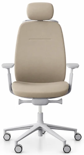 Fotel ergonomiczny skórzany Profim Pace 101SFL MAX z zagłówkiem