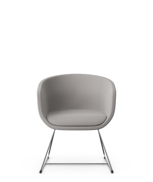 Designerski fotel Profim Nu 20V3 na płozach