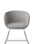 Designerski fotel Profim Nu 20V3 na płozach