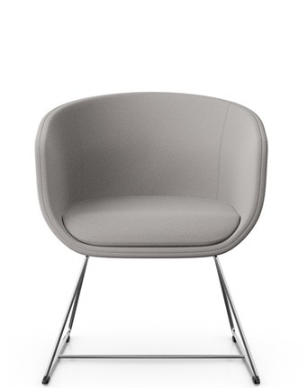 Designerski fotel Profim Nu 20V3 na płozach
