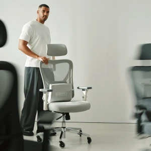 Ergonomiczny fotel biurowy CLOUVOU CleverSeat Biały | Wysyłka 24h! 