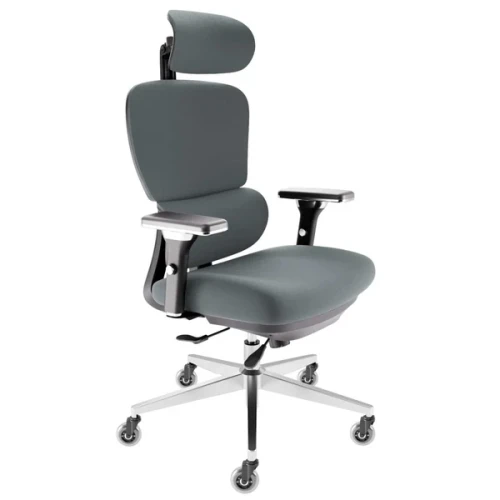 Ergonomiczny fotel biurowy CLOUVOU ProSeat Szary | Wysyłka 24h! 