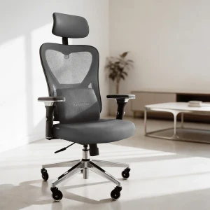 Ergonomiczny fotel biurowy CLOUVOU CleverSeat Szary | Wysyłka 24h! (1)