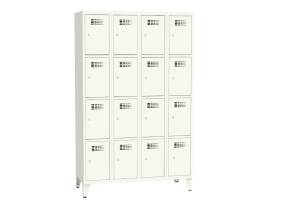 SUS 344 W - Szafa z czterema schowkami w pionie, w 4 kolumnach, z nogami 1200 