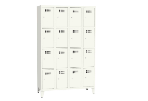 SUS 344 W - Szafa z czterema schowkami w pionie, w 4 kolumnach, z nogami 1200 