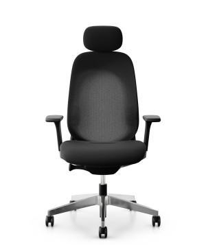 Fotel biurowy Giroflex 40 czarny + zagłówek