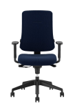 Fotel biurowy Utila tapicerowany black