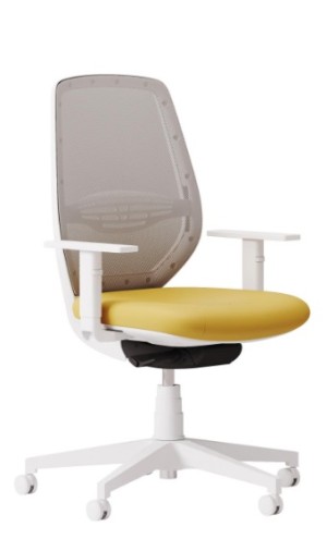 Fotel biurowy Cast white siatka