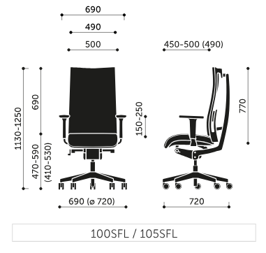Fotel biurowy Action 105SFL Profim